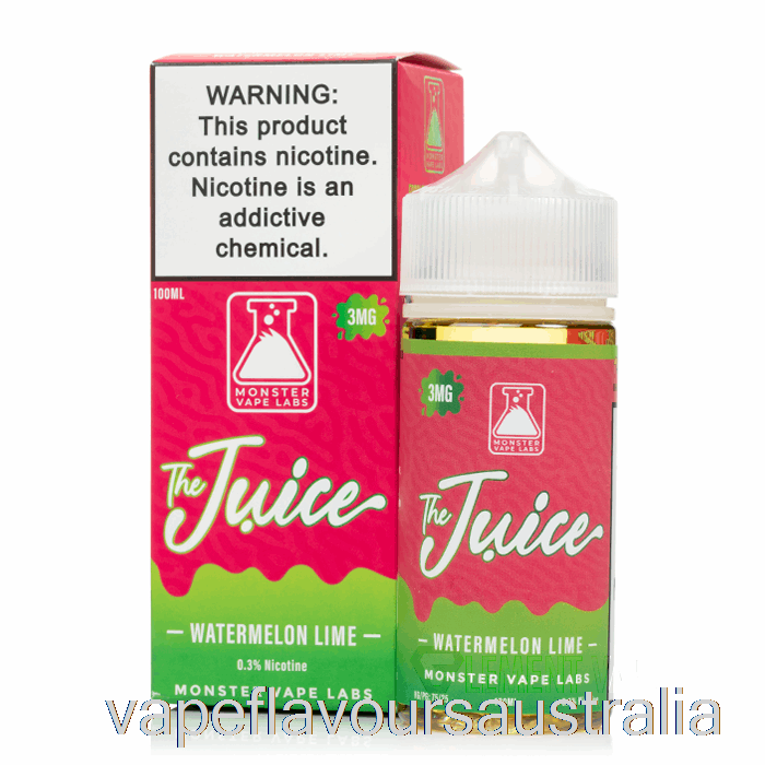 Vape Nicotine Australia Watermelon Lime - The Juice - 100mL 6mg